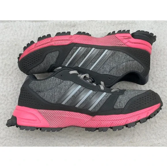 Adidas Running Shoes Womens 9 AKTIV Trails Hiking Gray Pink NO INSOLES B26576 - Picture 6 of 12